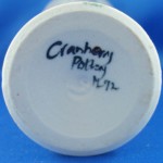 Cranberry Pottery mark, ink script (M 1992)